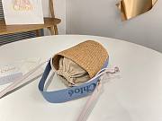 Kitlife Chloe Small Woody Basket Bag Blue 17x16x16cm - 5