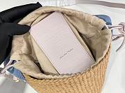 Kitlife Chloe Small Woody Basket Bag Blue 17x16x16cm - 3