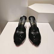 Kitlife Christian Louboutin Me Dolly Mules Black Patent Calf Leather 100mm - 1