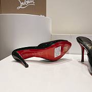 Kitlife Christian Louboutin Me Dolly Mules Black Patent Calf Leather 100mm - 2