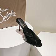 Kitlife Christian Louboutin Me Dolly Mules Black Patent Calf Leather 100mm - 6