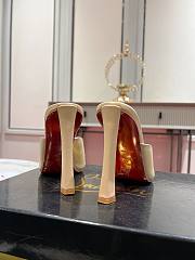 Kitlife Christian Louboutin Beige Leather Condora Mule 85 Sandals - 6