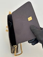 Kitlife Fendi Fendigraphy Wallet On Chain Fabric Brown 21x4x11cm - 6