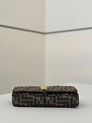 Kitlife Fendi Fendigraphy Wallet On Chain Fabric Brown 21x4x11cm - 5