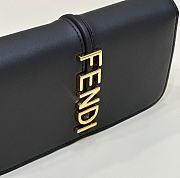 Kitlife Fendi Fendigraphy Wallet On Chain Fabric Black 21x4x11cm - 3