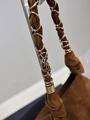 Kitlife Saint Laurent Amalia Jacquard Bag Beige Suede 834750 40×50×1cm - 6