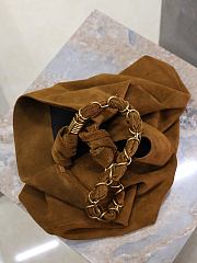 Kitlife Saint Laurent Amalia Jacquard Bag Beige Suede 834750 40×50×1cm - 5