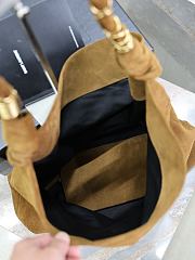 Kitlife Saint Laurent Amalia Jacquard Bag Beige Suede 834750 40×50×1cm - 3