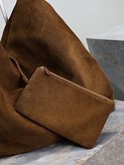 Kitlife Saint Laurent Amalia Jacquard Bag Beige Suede 834750 40×50×1cm - 2