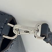 Kitlife Fendi Baguette Selleria Bag in Black 28x6.5x15cm - 6
