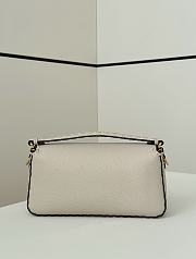 Kitlife Fendi Baguette Selleria Bag in Cream 28x6.5x15cm - 6