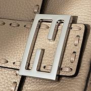 Kitlife Fendi Baguette Selleria Bag in Grey 28x6.5x15cm - 3
