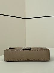 Kitlife Fendi Baguette Selleria Bag in Grey 28x6.5x15cm - 6