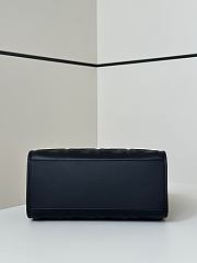 Kitlife Fendi Sunshine Small Black Leather Shopper 25.5x12x23cm - 4