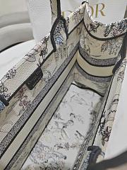 Kitlife Dior Beige Millefiori Embroidery Medium Book Tote 36x27.5x16.5cm - 3