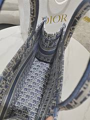 Kitlife Dior Blue Oblique Medium Book Tote 36.5x28x16.5cm - 5