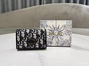 Kitlife Dior 30 Montaigne Glycine Wallet Blue 11x7.5x2.5cm - 1