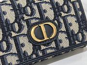 Kitlife Dior 30 Montaigne Glycine Wallet Blue 11x7.5x2.5cm - 2