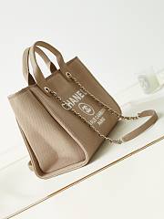 Kitlife Chanel Deauville Shopping Tote Bag Beige AS3257 33x26x15.5cm - 5