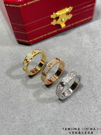 Kitlife Cartier Diamond Ring in Gold / Rose Gold / Silver