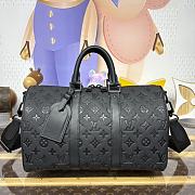 Kitlife Louis Vuitton Keepall Bandoulière 35 Bag Black M22765 34x21x16cm - 1