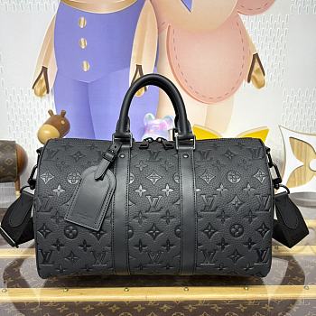 Kitlife Louis Vuitton Keepall Bandoulière 35 Bag Black M22765 34x21x16cm