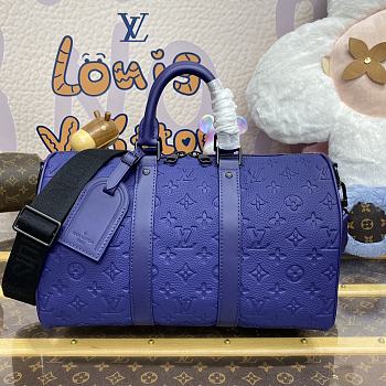 Kitlife Louis Vuitton Keepall Bandoulière 35 Bag Blue M11691 34x21x16cm