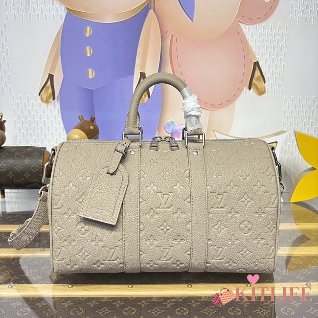Kitlife Louis Vuitton Keepall Bandoulière 35 Bag Grey M11865 34x21x16cm - 1