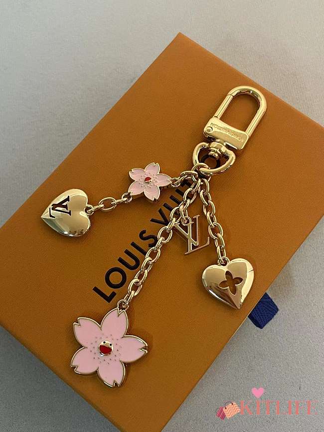 Kitlife Louis Vuitton x TM Cherry Blossom Keychain  - 1