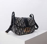 Kitlife Dior Medium 30 Montaigne Satchel Bag Blue Oblique Jacquard 24x17x9cm  - 6