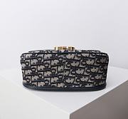 Kitlife Dior Medium 30 Montaigne Satchel Bag Blue Oblique Jacquard 24x17x9cm  - 5