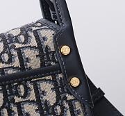 Kitlife Dior Medium 30 Montaigne Satchel Bag Blue Oblique Jacquard 24x17x9cm  - 3