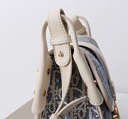 Kitlife Dior Medium 30 Montaigne Satchel Bag Light Blue Oblique Jacquard 24x17x9cm  - 4
