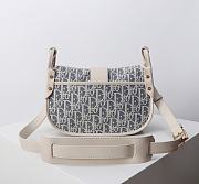 Kitlife Dior Medium 30 Montaigne Satchel Bag Light Blue Oblique Jacquard 24x17x9cm  - 5