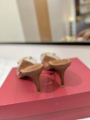 Kitlife Valentino Garavani Vlogo 80 Vinyl & Leather Mule In Brown - 6