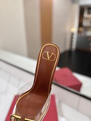 Kitlife Valentino Garavani Vlogo 80 Vinyl & Leather Mule In Brown - 2