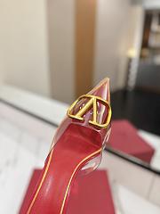 Kitlife Valentino Garavani Vlogo 80 Vinyl & Leather Mule In Red - 6