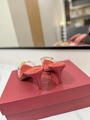 Kitlife Valentino Garavani Vlogo 80 Vinyl & Leather Mule In Red - 5