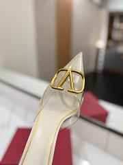 Kitlife Valentino Garavani Vlogo 80 Vinyl & Leather Mule In White - 2