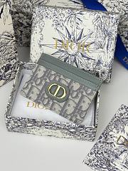 Kitlife Dior 30 Montaigne Card Holder Grey Oblique 10x7.5x0.5cm - 1