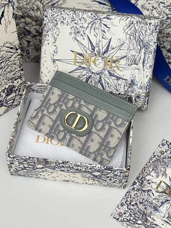 Kitlife Dior 30 Montaigne Card Holder Grey Oblique 10x7.5x0.5cm