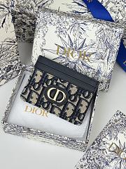 Kitlife Dior 30 Montaigne Card Holder Blue Oblique 10x7.5x0.5cm - 1