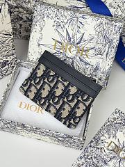 Kitlife Dior 30 Montaigne Card Holder Blue Oblique 10x7.5x0.5cm - 4