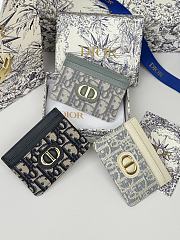 Kitlife Dior 30 Montaigne Card Holder Blue Oblique 10x7.5x0.5cm - 3