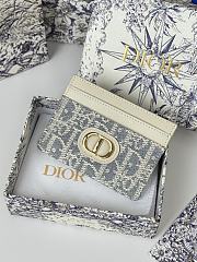 Kitlife Dior 30 Montaigne Card Holder Light Blue Oblique 10x7.5x0.5cm - 1