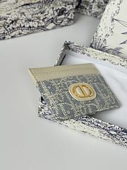 Kitlife Dior 30 Montaigne Card Holder Light Blue Oblique 10x7.5x0.5cm - 6