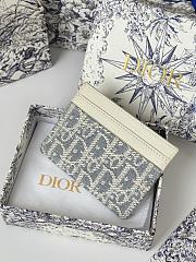 Kitlife Dior 30 Montaigne Card Holder Light Blue Oblique 10x7.5x0.5cm - 2