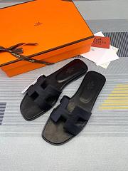 Kitlife Hermes Oran Sandals in Black - 2