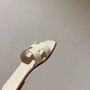 Kitlife Hermes Oran Sandals in Cream - 6