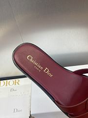 Kitlife Dior D-Club Sildes in Burgundy - 5